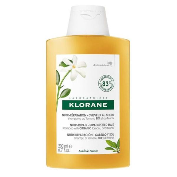 Shampooing Tamanu BIO et au Monoi Après-Soleil Nutritif 200 ml