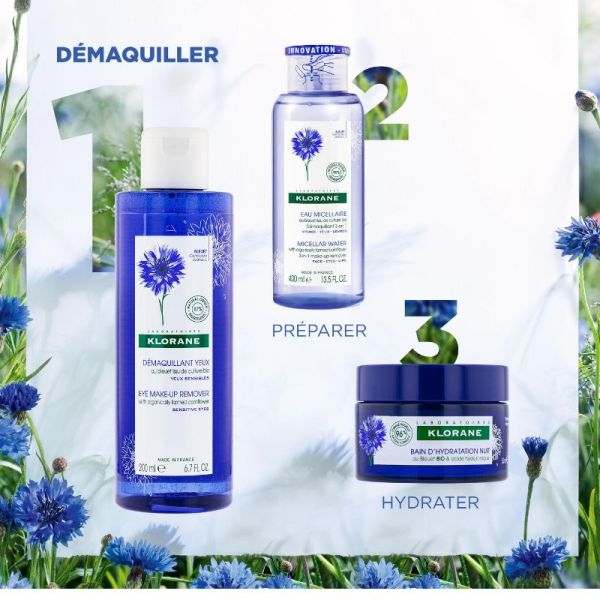 Klorane Bleuet Bio démaquillant waterproof au Bleuet 200ml