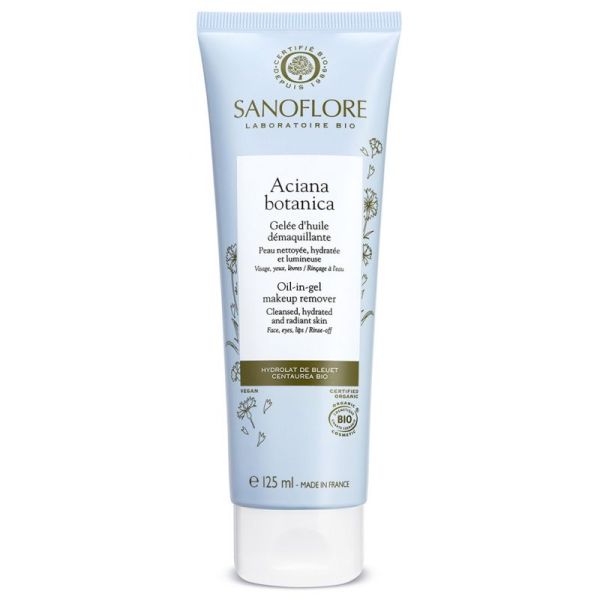 Sanoflore Aciana Botanica gelée d'huile démaquillante Bio 125ml