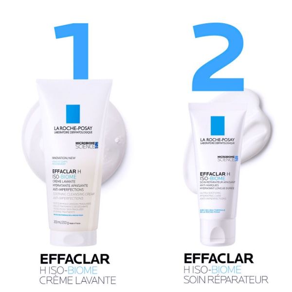 Roche Posay Effaclar H Iso-Biome crème lavante hydratante apaisante 200ml
