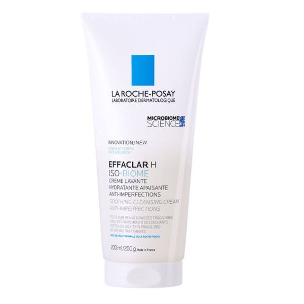Roche Posay Effaclar H Iso-Biome crème lavante hydratante apaisante 200ml