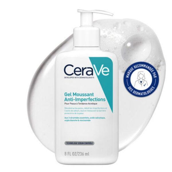 CeraVe gel moussant anti-imperfections peaux à tendance acnéique 473ml