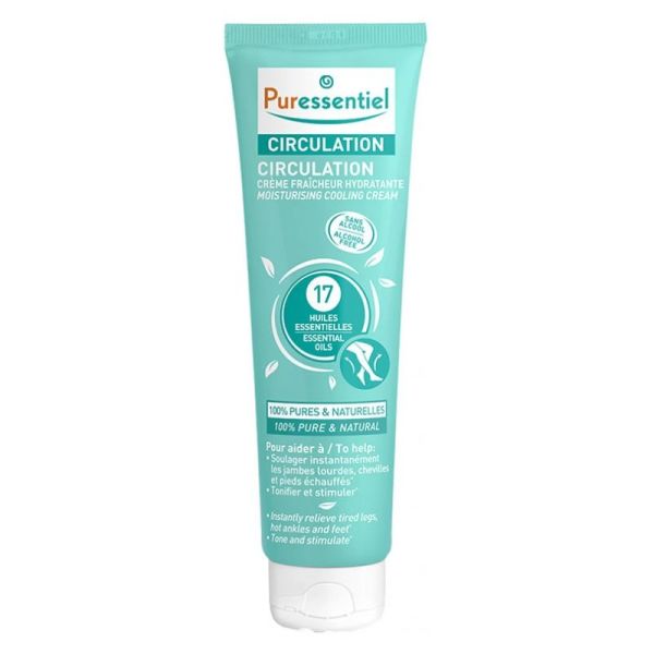 Puressentiel circulation crème fraîcheur hydratante aux 17 huiles essentielles 100 ml