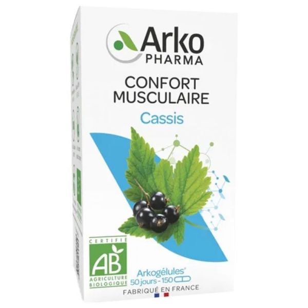 Arkogélules cassis bio mobilité articulaire 150 gélules