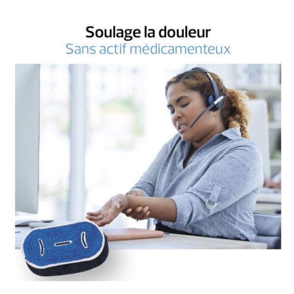 Actipoche coussin thermique microbilles zones ciblées 10 x 20cm