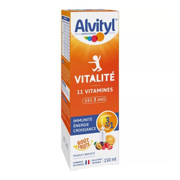 Alvityl Vitalité Solution Buvable 11 Vitamines 150 ml