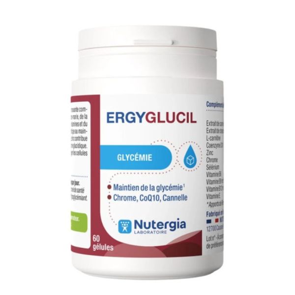 Nutergia Ergyglucil glycémie 60 gélules