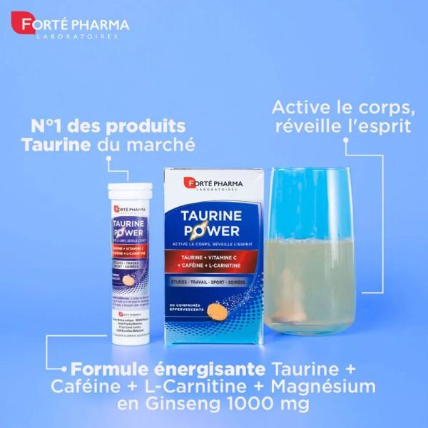 Forté Pharma Taurine Power 30 comprimés effervescents