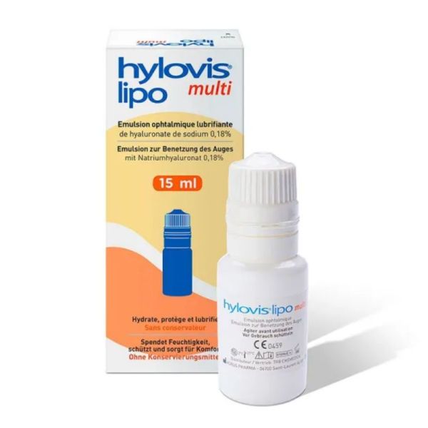 Hylovis Lipo Multi - Emulsion Oculaire - Sécheresse Oculaire 15ml