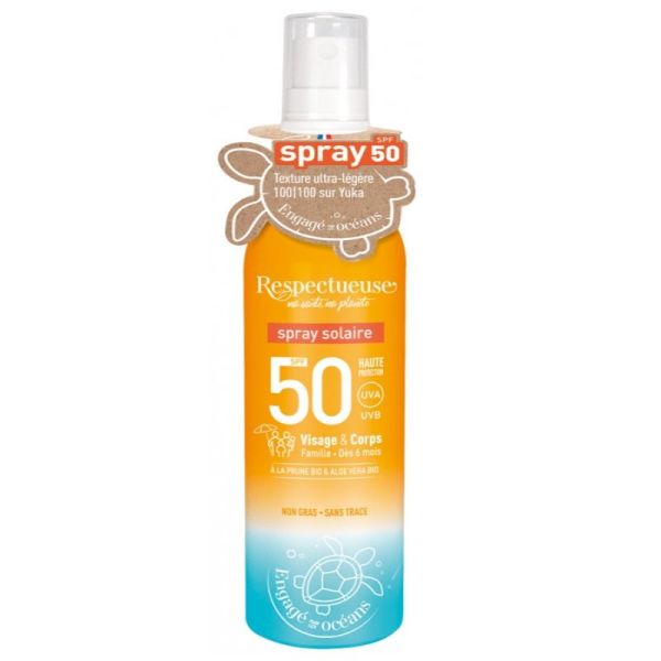 Respectueuse Spray Solaire SPF50 100 ml