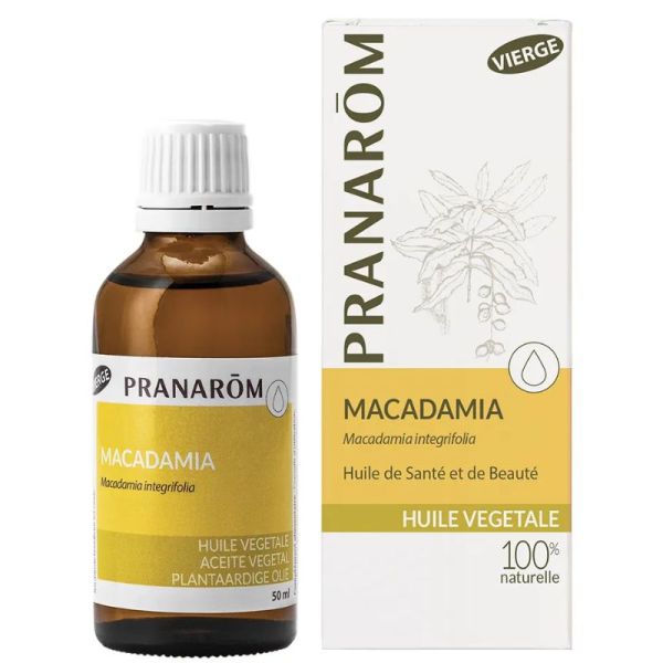 Pranarôm huile végétale macadamia Bio 50ml