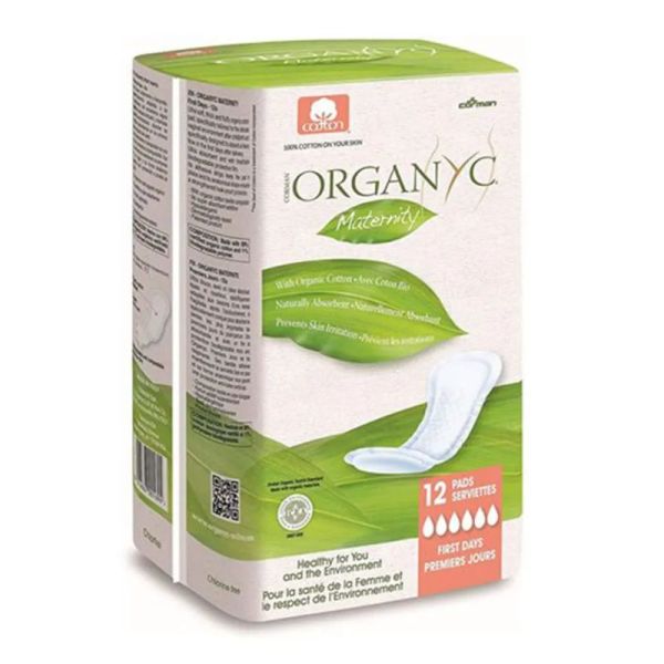 Organyc protections Premiers Jours maternité 12 protections