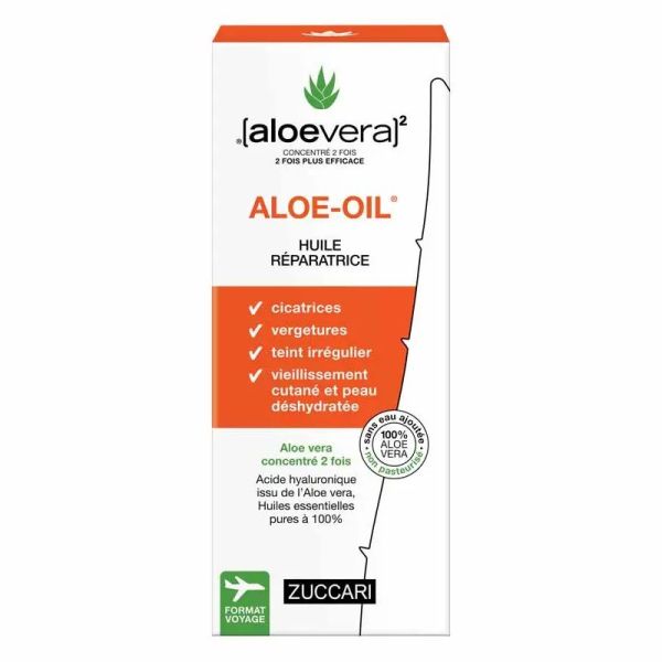 Naturancia [aloevera] Zuccari Huile réparatrice Aloe vera et Huiles essentielles acide hyaluronique 50ml
