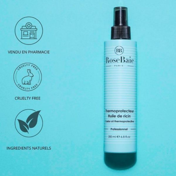 RoseBaie Thermoprotecteur ricin & kérkatine pousse & hydratation 200ml