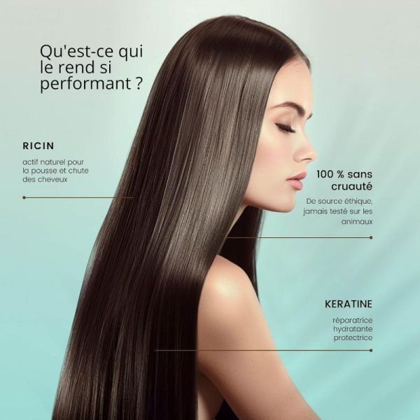 RoseBaie Thermoprotecteur ricin & kérkatine pousse & hydratation 200ml