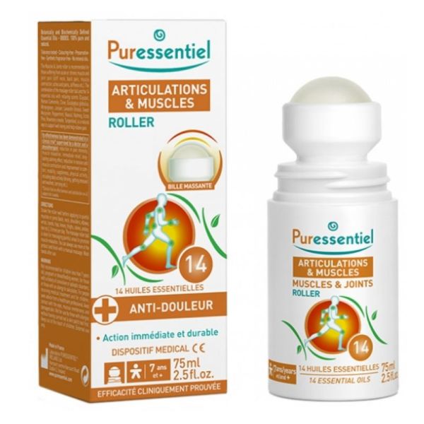 Puressentiel Articulations & Muscles Roller aux 14 Huiles Essentielles 75 ml