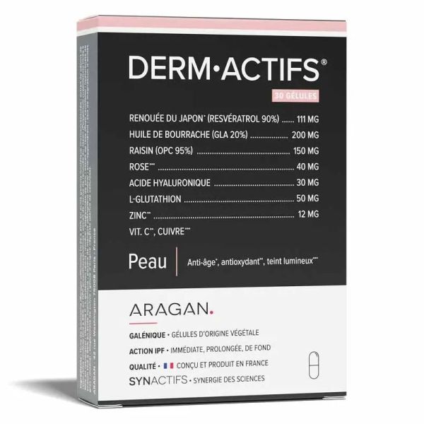 Aragan Synactifs Derm Actifs peau 30 gélules