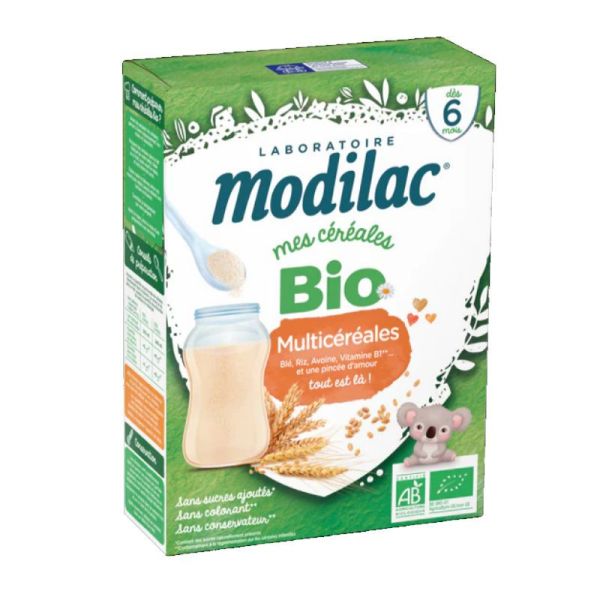 Modilac Mes céréales bio dès 6 mois multi céréales 250g