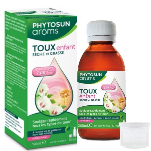 Phytosun Arôms Sirop toux sèche et grasse enfant 120ml