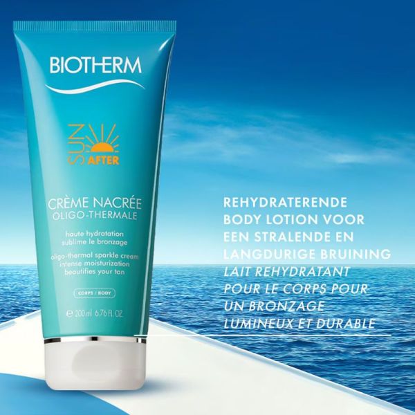 Biotherm After Sun crème nacrée oligo thermale hydratante 200ml