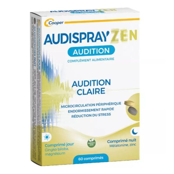 Audispray Zen Audition jour nuit 60 Comprimés