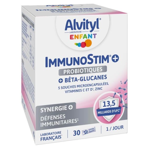 Alvityl Immunostim+ probiotiques défenses immunitaires 30 sticks