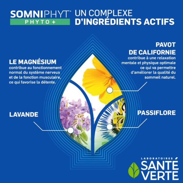 Sante Verte Somniphyt Phyto+ sommeil réparateur 30 comprimés