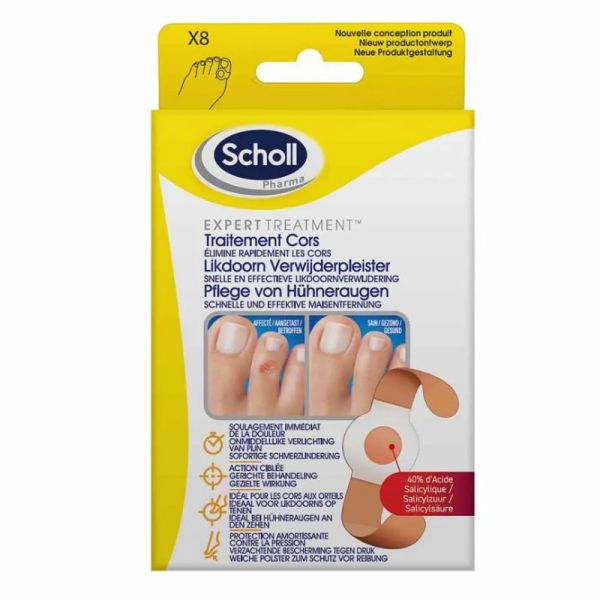 Scholl Traitement cors 8 pansements