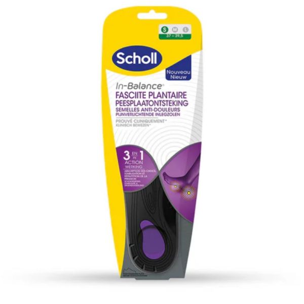 Scholl semelles anti-douleur fasciite plantaire T2