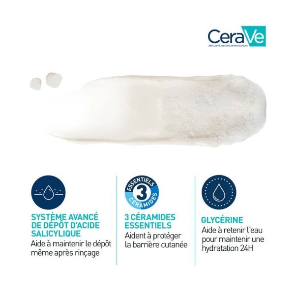 Cerave argile moussante nettoyante anti-imperfections 118ml