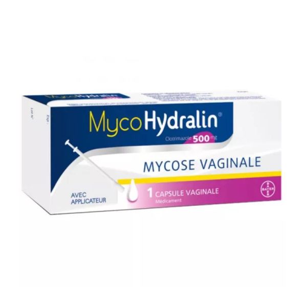 Bayer MycoHydralin 500 mg - Mycoses Vaginales 1 capsule vaginale avec applicateur