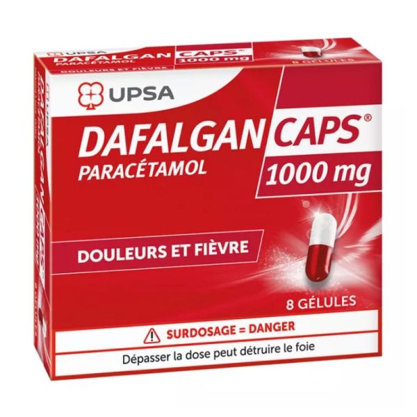 UPSA DafalganCaps 1000mg 8 gélules
