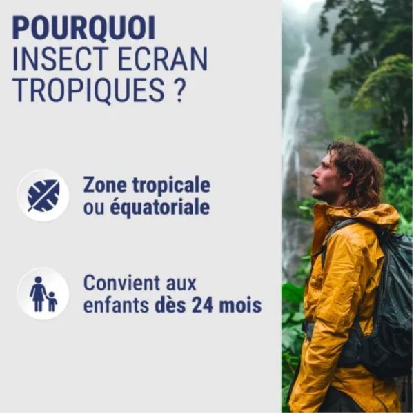 Insect Ecran anti-moustiques tropiques spray répulsif peau 75ml