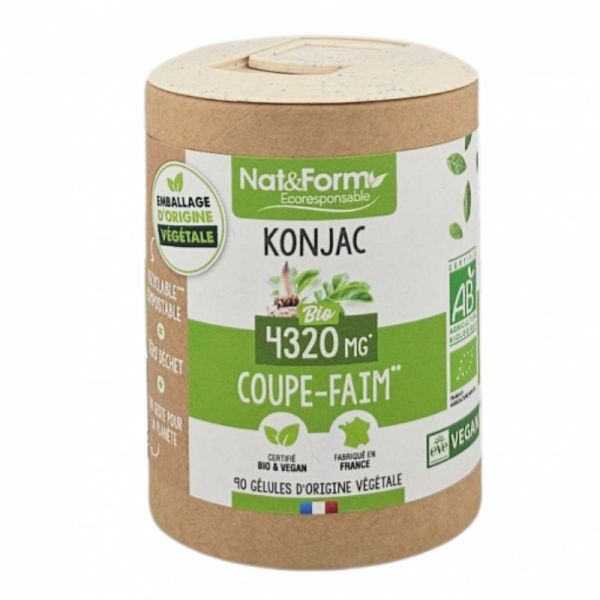 Nat&Form Écoresponsable Konjac Bio 90 gélules