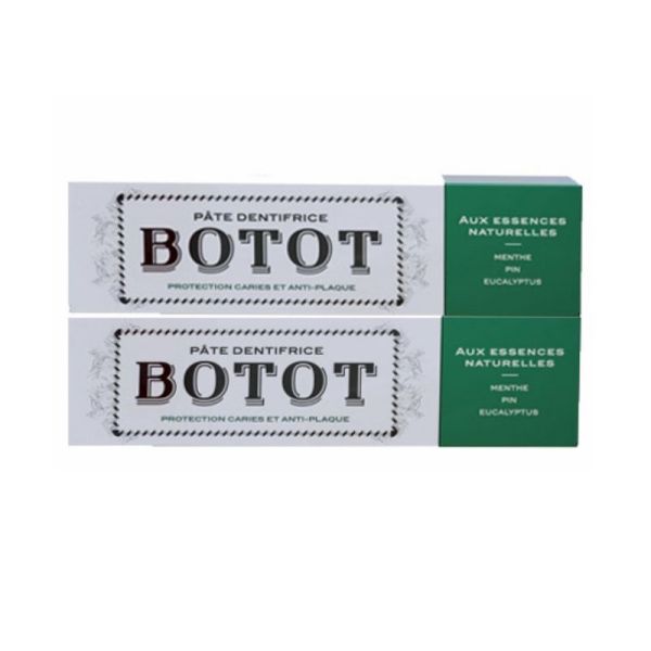 Botot Dentifrice Menthe Pin Eucalyptus 2x75ml