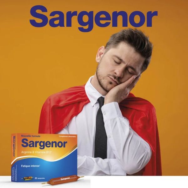 Sargenor fatigue intense arginine & vitamine B12 20 ampoules