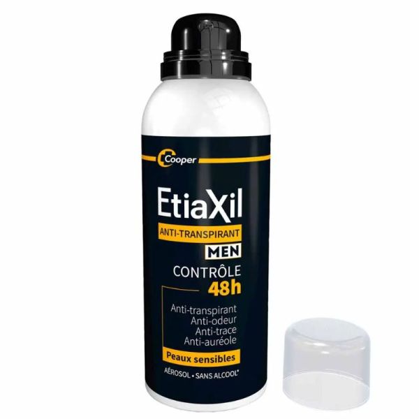 Etiaxil déodorant Men anti-transpirant contrôle 48H spray 150lmlx2