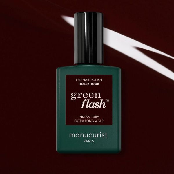 Manucurist Green Flash vernis semi permanent Hollyhock 15ml