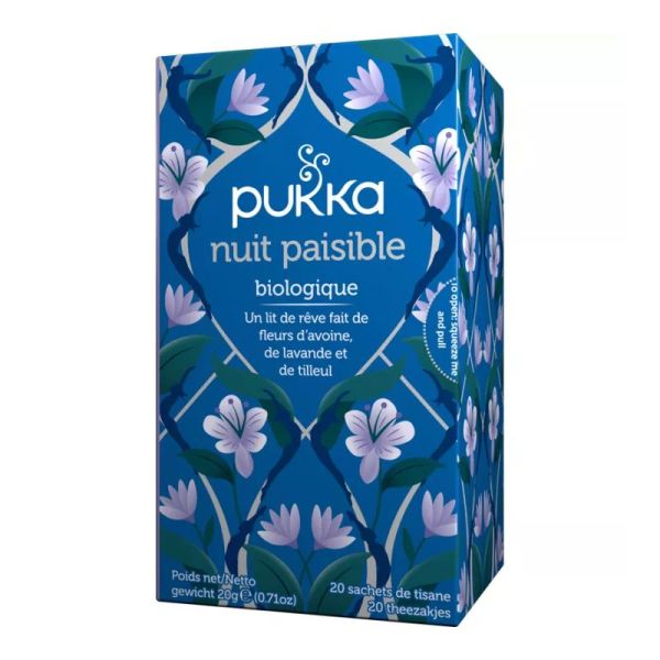 Pukka Bio Tisane sommeil Nuit paisible 20 sachets