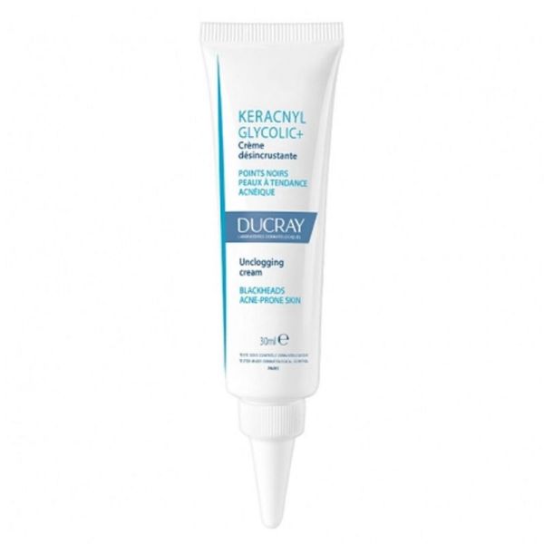 Ducray Keracnyl crème boutons et points noirs Glycolic 30 ml