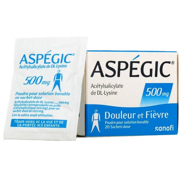 Aspégic 500mg 20 sachets