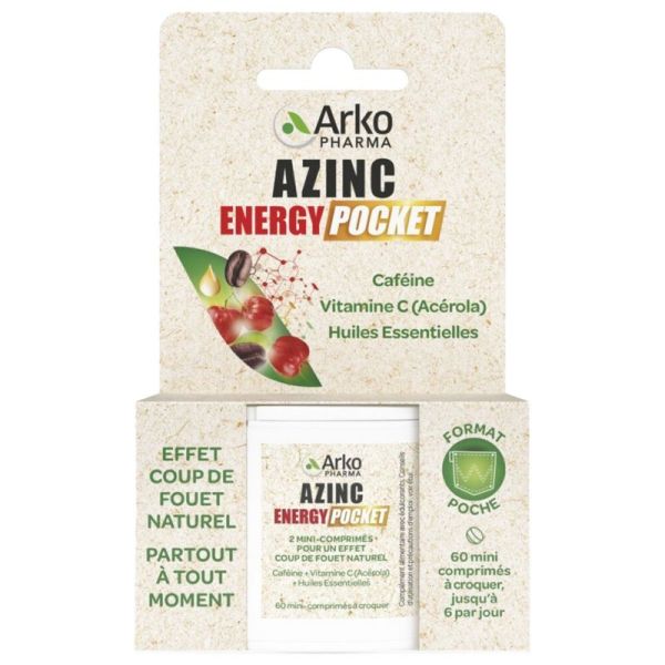 Azinc Energy Pocket 60 mini-comprimés