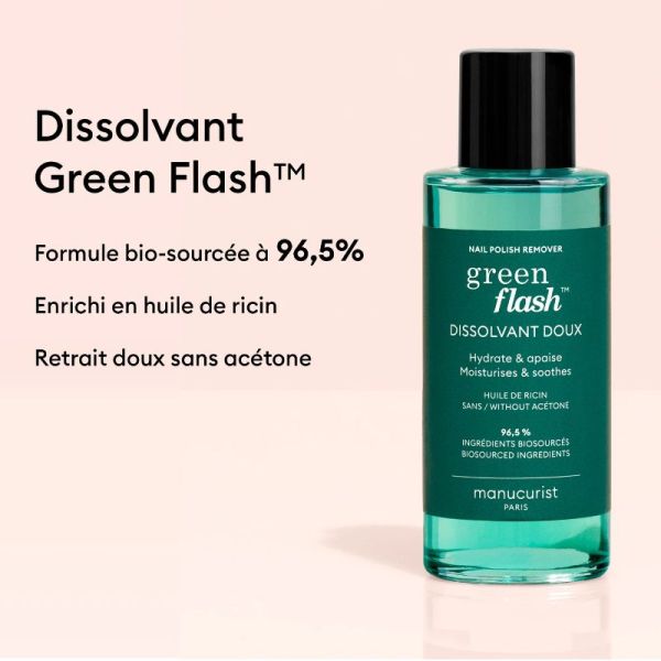 Manucurit Green Flash dissolvant doux 100ml