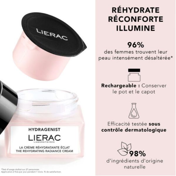 Lierac Hydragenist la crème réhydratante éclat Recharge 50ml