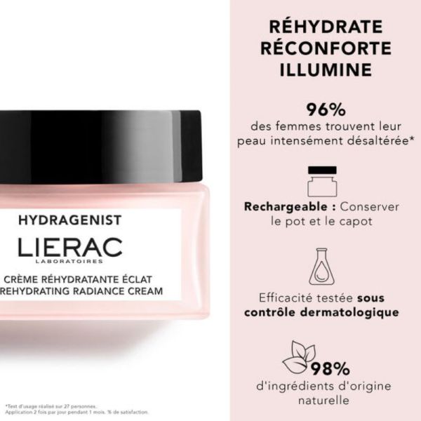 Lierac Hydragenist la crème réhydratante éclat Recharge 50ml