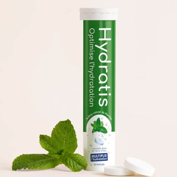 Hydratis arôme Menthe 20 pastilles effervescentes