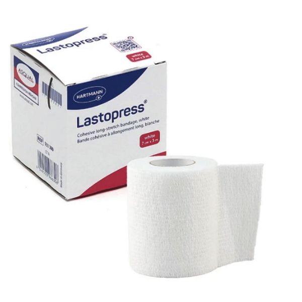 Lastopress bande de contention 7 cm x 3 m blanc