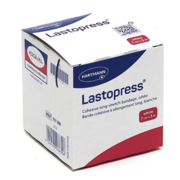 Lastopress bande de contention 7 cm x 3 m blanc