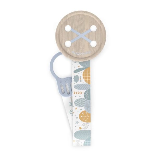 Suavinex Attache sucette ruban Dreams Bleu