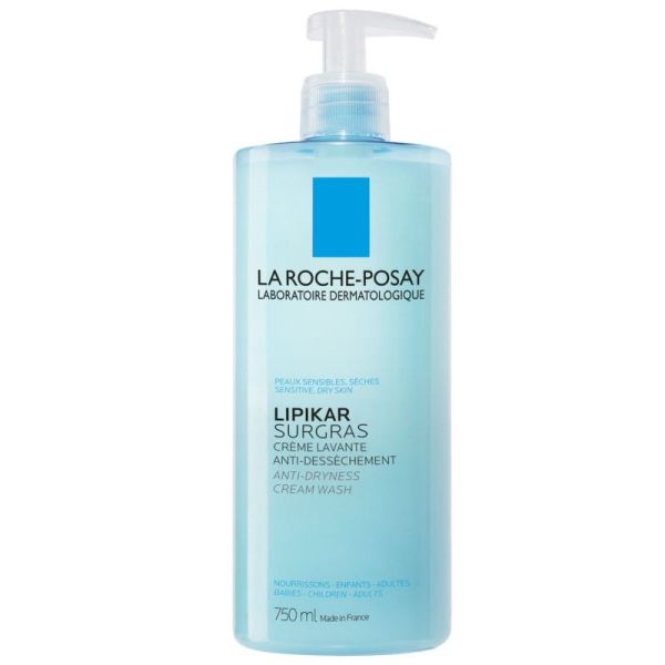 Lipikar Surgras Crème Lavante Anti-Dessèchement 750 ml